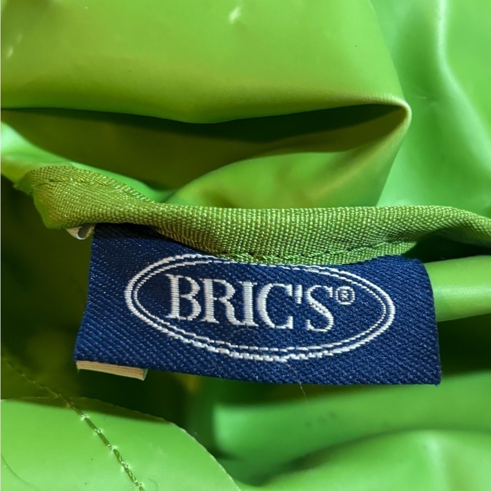 Bric's Vibrant Green Tote with Brown Detail - Picture 9 of 9